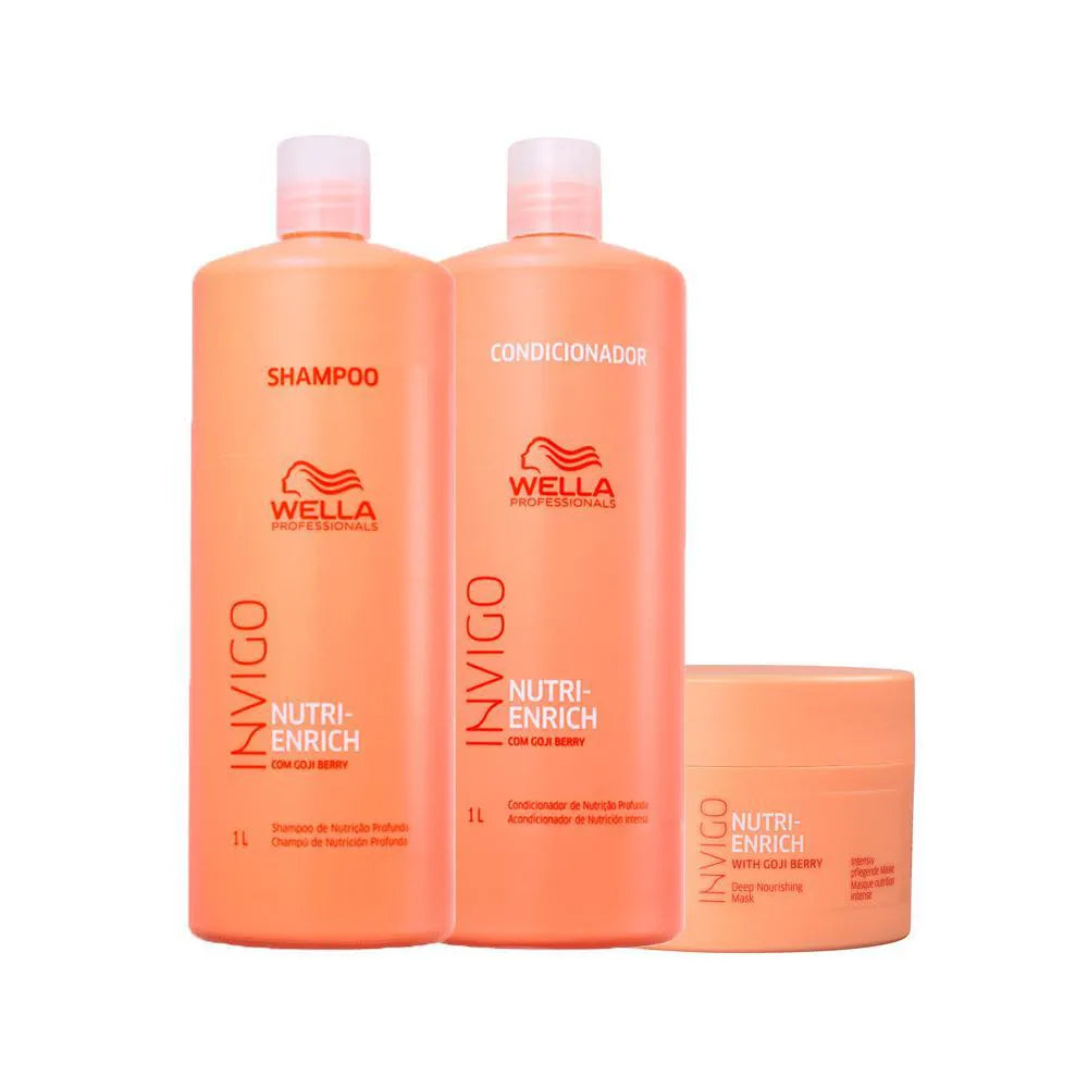 Kit Wella Professionals Invigo Nutri-Enrich Salon Trio (3 Produtos)